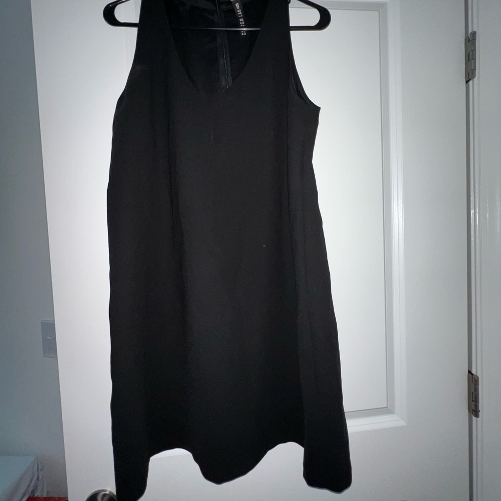 Black mini dress